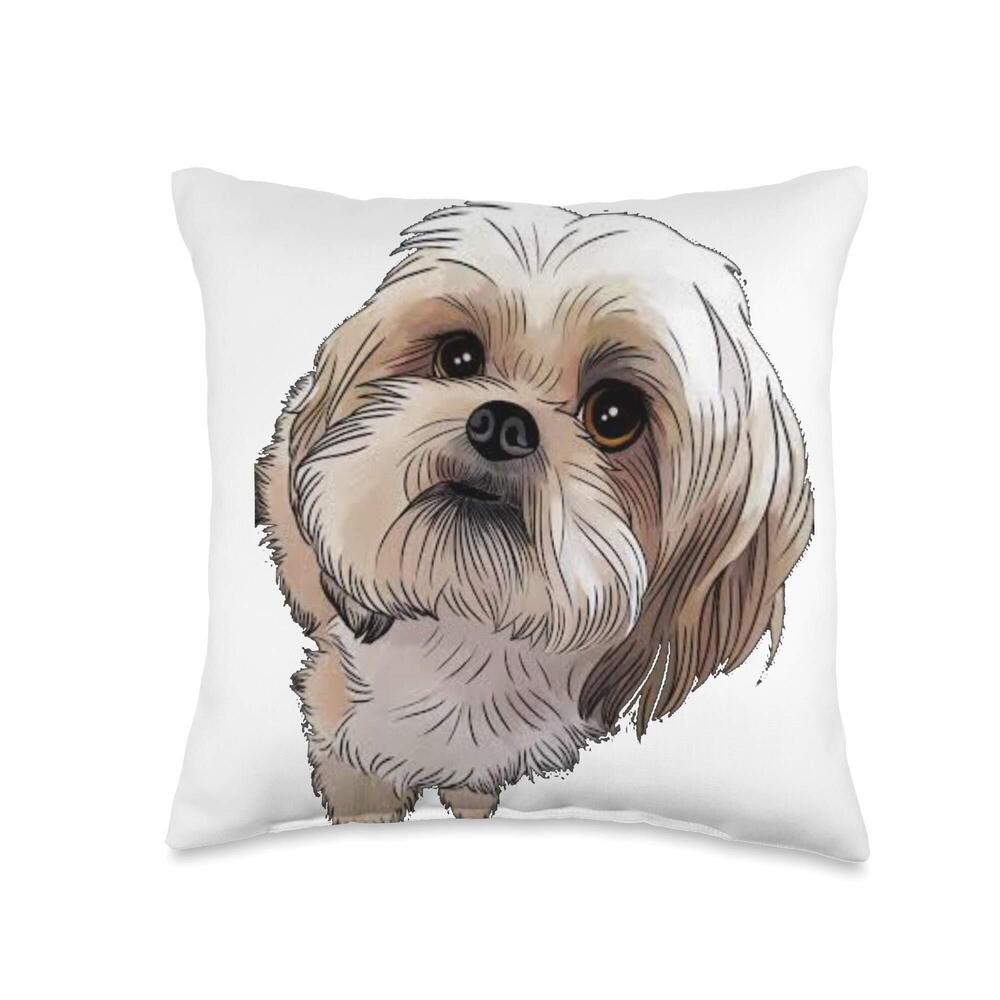 4206 Shihtzu Pet Gifts Throw Pillow